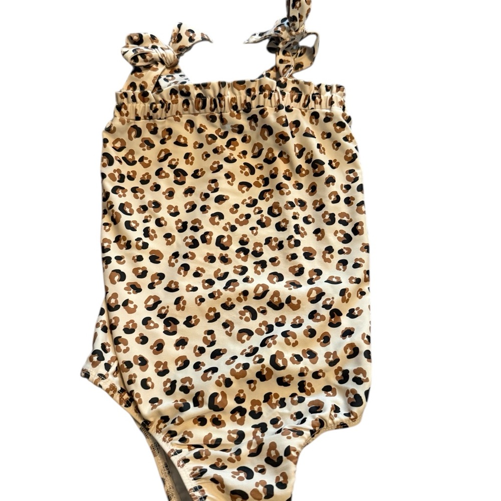 Mud Pie Leopard Print Kids Swim One Piece